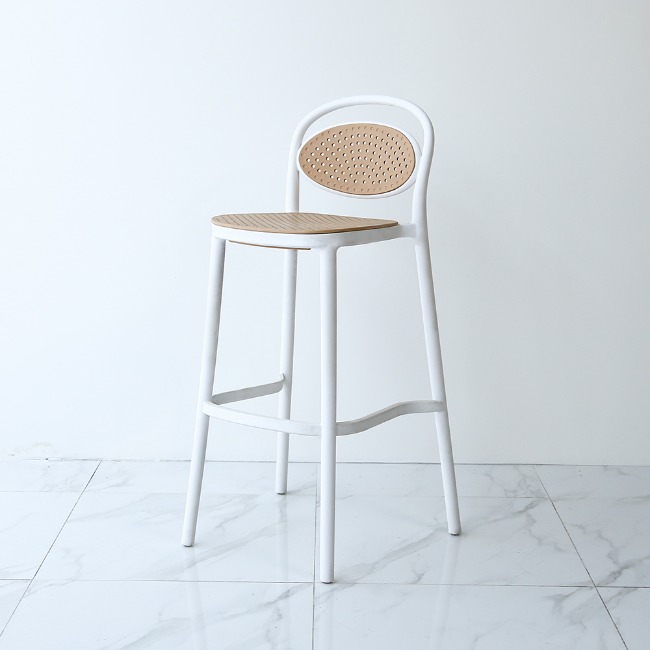 라카 라탄 플라스틱 아일랜드 식탁 홈바 의자
