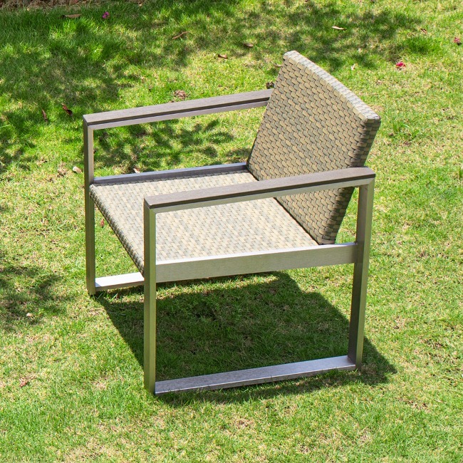 에이비퍼니쳐파트라 야외 알루미늄 라탄 인테리어 의자