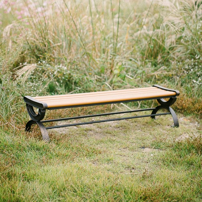 에이비퍼니쳐[리퍼브] 카오스 야외용 수지목 공원 평벤치의자
