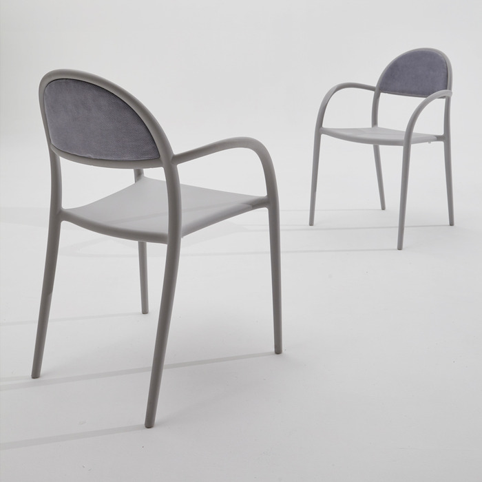 에이비퍼니쳐 - 카니발 플라스틱 패브릭 카페 디자인 의자