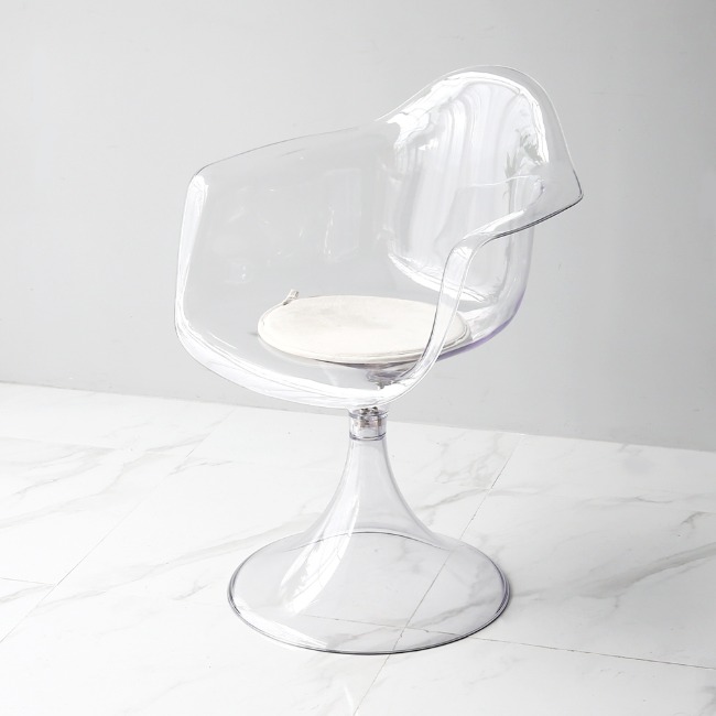 에어로 투명 플라스틱 암체어 카페 디자인의자
