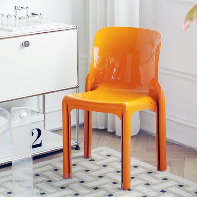 [B급]픽 모비 카페 인테리어 디자인 미드센추리모던 플라스틱 의자