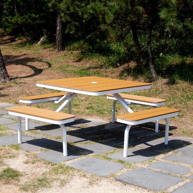 에이비퍼니쳐캠퍼 수지목 야외 테이블 세트