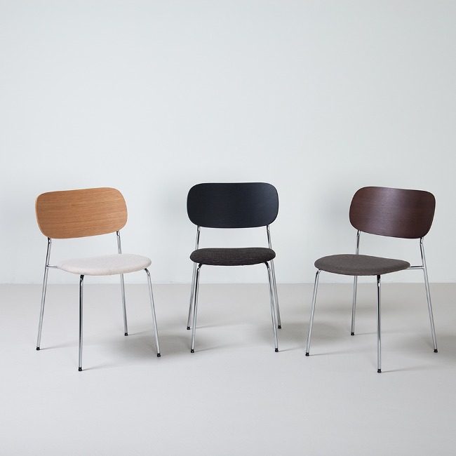 에이비퍼니쳐칸틴 원목 철제 인테리어 패브릭 디자인 의자